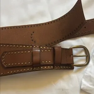 Banana Republic Valle Studded Leather Belt in Cognac, Medium Banana Republic | Accessories | Nwt Banana Republic Valle  main image 2